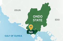 Approved schematic showing Ondo State and Ilaje
